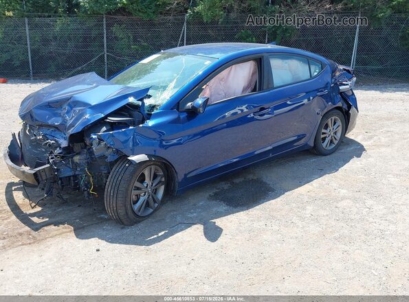 5NPD84LF3HH162575 2017 HYUNDAI ELANTRA Blue Przód lewy