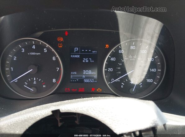 5NPD84LF3HH162575 2017 HYUNDAI ELANTRA Blue Widok tylnych siedzeń