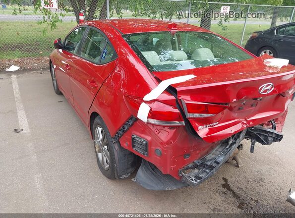 5NPD84LF3HH185712 2017 HYUNDAI ELANTRA Red Rear left