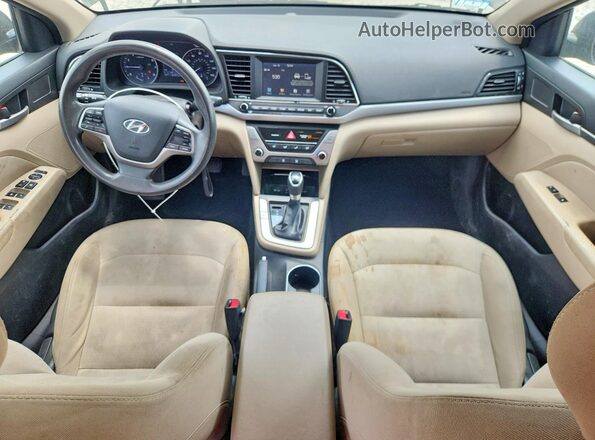 5NPD84LF3HH187864 2017 HYUNDAI ELANTRA Black Widok deski rozdzielczej