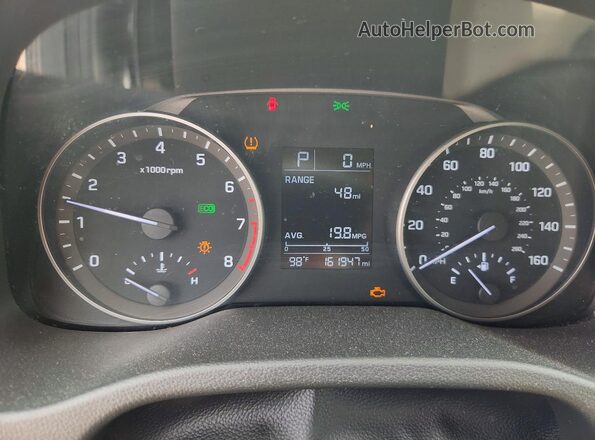 5NPD84LF3HH187864 2017 HYUNDAI ELANTRA Black Widok zestawu wskaźników