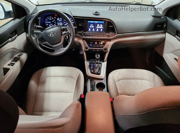 5NPD84LF3HH188674 2017 HYUNDAI ELANTRA White Dashboard view