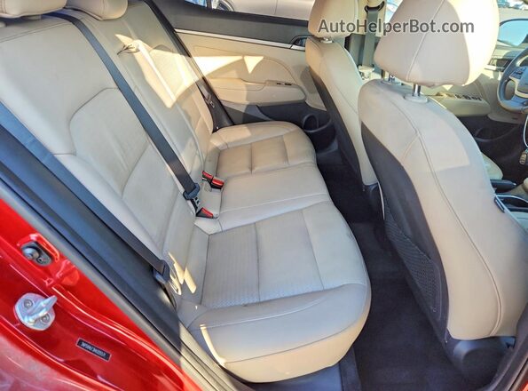 5NPD84LF3HH205571 2017 HYUNDAI ELANTRA Красный Вид задних сидений