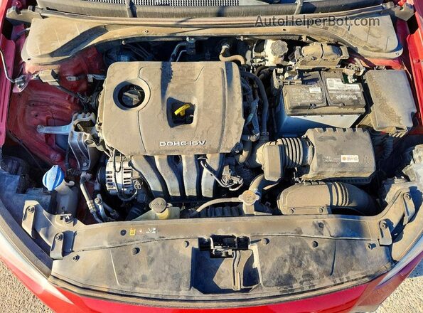 5NPD84LF3HH205571 2017 HYUNDAI ELANTRA Красный Вид задней части салона