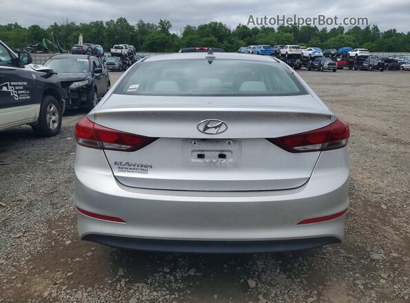 5NPD84LF3JH240312 2018 HYUNDAI ELANTRA Серебряный Вид сзади