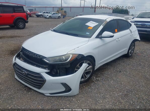 5NPD84LF3JH256168 2018 HYUNDAI ELANTRA White Front left