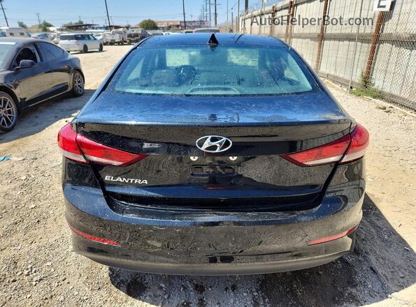 5NPD84LF3JH259300 2018 HYUNDAI ELANTRA Black Rear view