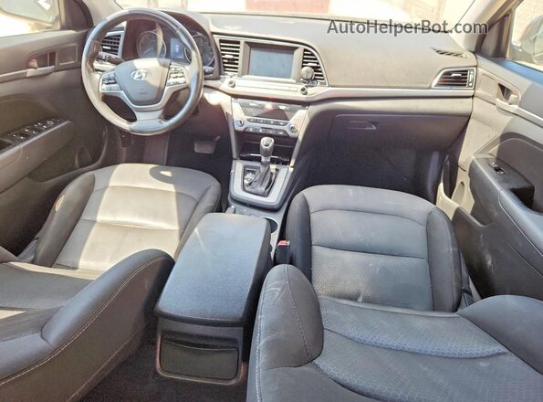 5NPD84LF3JH259300 2018 HYUNDAI ELANTRA Black Rear interior view