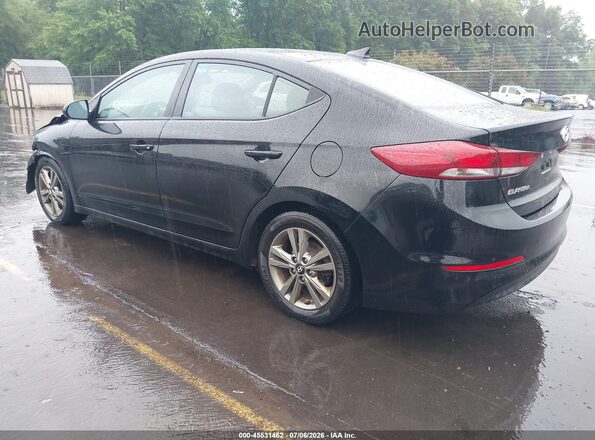 5NPD84LF3JH287677 2018 HYUNDAI ELANTRA Black Tył lewy