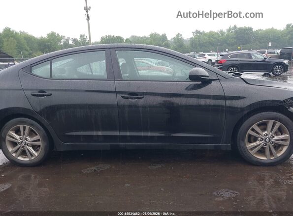 5NPD84LF3JH287677 2018 HYUNDAI ELANTRA Black Widok wnętrza z tyłu
