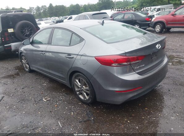 5NPD84LF3JH291177 2018 HYUNDAI ELANTRA Gray Trasero izquierdo