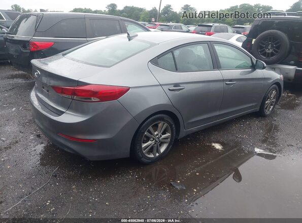 5NPD84LF3JH291177 2018 HYUNDAI ELANTRA Gray Trasero derecho