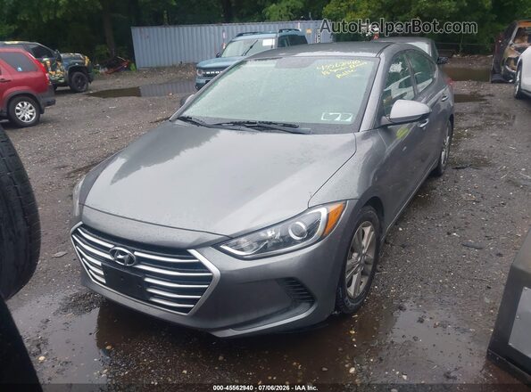5NPD84LF3JH291177 2018 HYUNDAI ELANTRA Gray Vista frontal