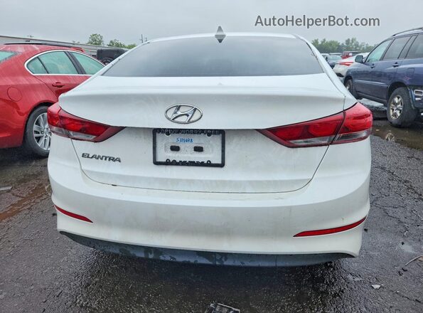 5NPD84LF3JH299408 2018 HYUNDAI ELANTRA White Widok z tyłu