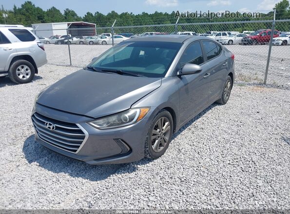 5NPD84LF3JH305627 2018 HYUNDAI ELANTRA Серый Передняя левая четверть