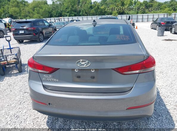 5NPD84LF3JH305627 2018 HYUNDAI ELANTRA Серый 