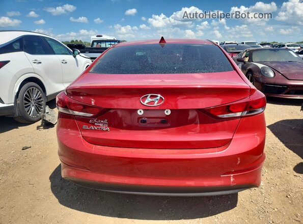 5NPD84LF3JH310312 2018 HYUNDAI ELANTRA Red უკანა ხედი