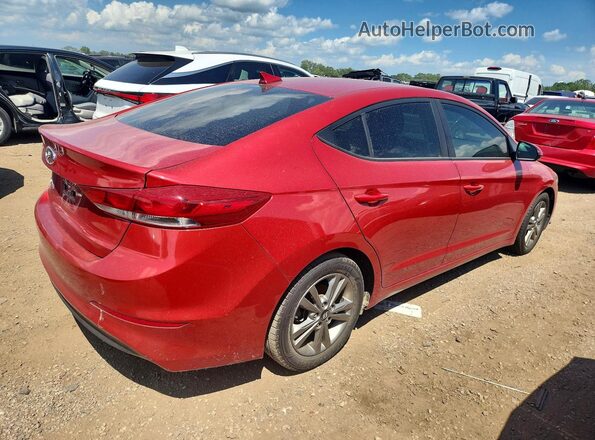 5NPD84LF3JH310312 2018 HYUNDAI ELANTRA Red უკანა მარჯვენა