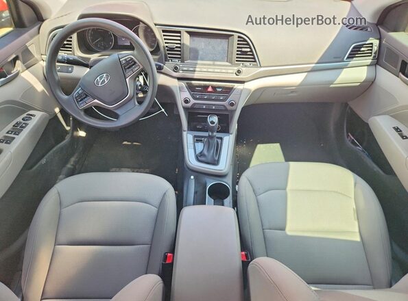 5NPD84LF3JH310312 2018 HYUNDAI ELANTRA Red წინა პანელის ხედი