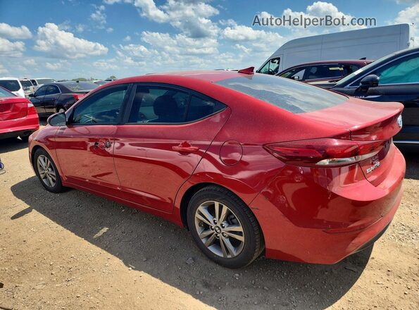 5NPD84LF3JH310312 2018 HYUNDAI ELANTRA Red უკანა მარცხენა