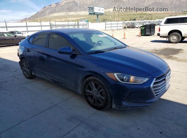 5NPD84LF3JH328938 2018 HYUNDAI ELANTRA Blue Delantero derecho