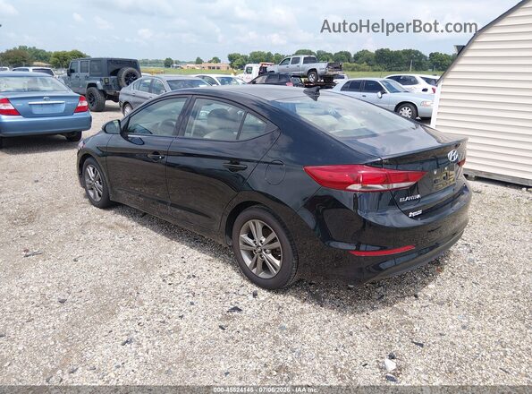 5NPD84LF3JH342080 2018 HYUNDAI ELANTRA Black Задня ліва чверть