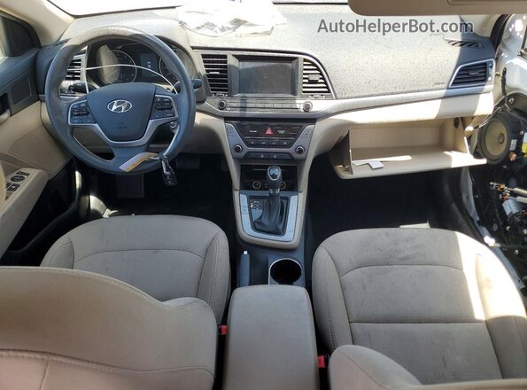5NPD84LF3JH343245 2018 HYUNDAI ELANTRA White წინა პანელის ხედი