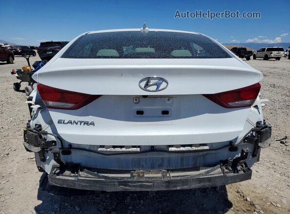 5NPD84LF3JH343245 2018 HYUNDAI ELANTRA White უკანა ხედი