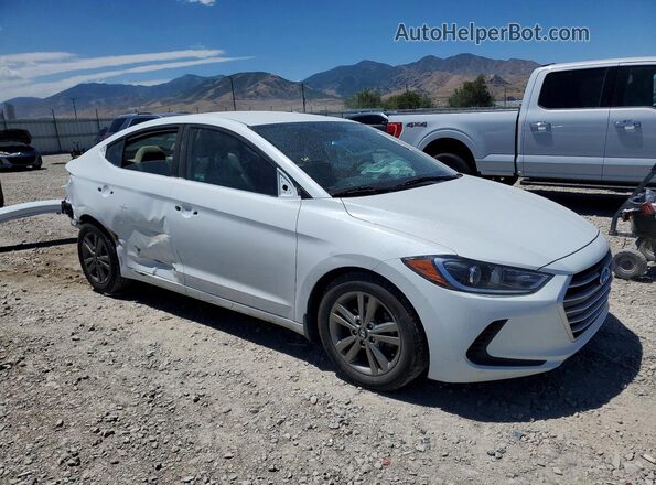 5NPD84LF3JH343245 2018 HYUNDAI ELANTRA White წინა მარჯვენა