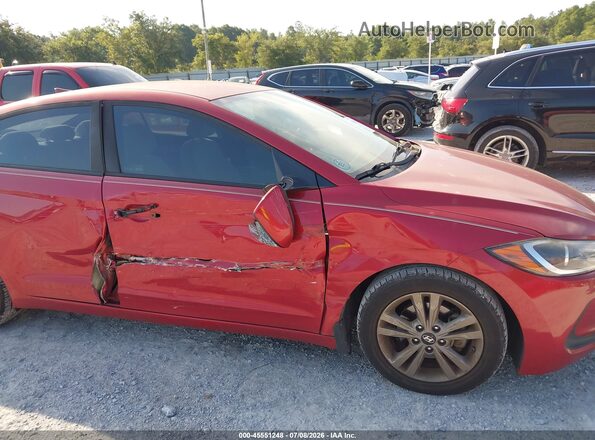 5NPD84LF3JH352284 2018 HYUNDAI ELANTRA Red Դիմացի տեսք