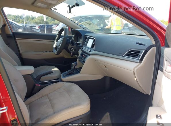 5NPD84LF3JH352284 2018 HYUNDAI ELANTRA Red Սալոնի դիմացի տեսք