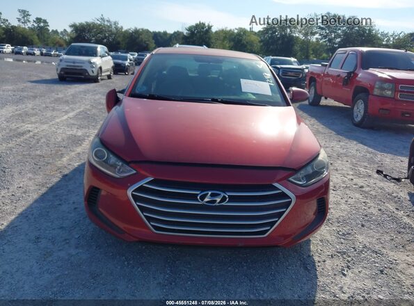 5NPD84LF3JH352284 2018 HYUNDAI ELANTRA Red Սարքավորումների վահանակի տեսք