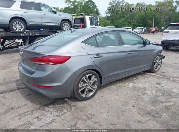 5NPD84LF3JH354780 2018 HYUNDAI ELANTRA Gray Rear right