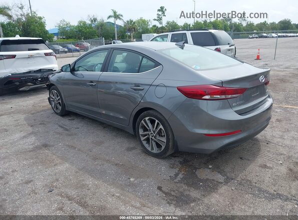 5NPD84LF3JH354780 2018 HYUNDAI ELANTRA Gray Rear left