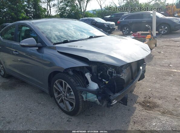 5NPD84LF3JH354780 2018 HYUNDAI ELANTRA Gray 