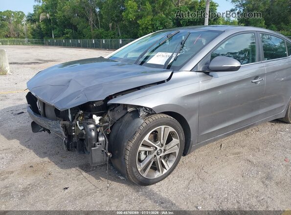 5NPD84LF3JH354780 2018 HYUNDAI ELANTRA Gray 