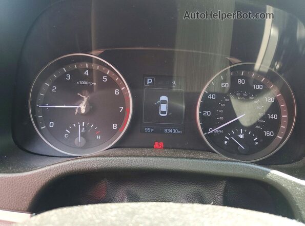 5NPD84LF3JH384281 2018 HYUNDAI ELANTRA Black Widok zestawu wskaźników