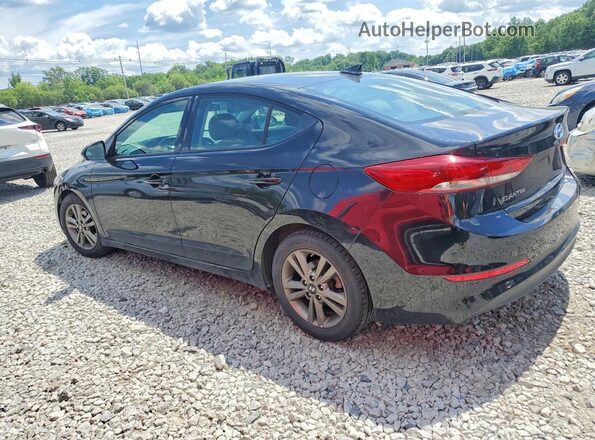 5NPD84LF3JH384281 2018 HYUNDAI ELANTRA Black Tył lewy