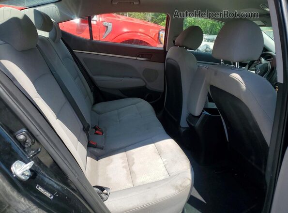 5NPD84LF3JH384281 2018 HYUNDAI ELANTRA Black Widok tylnych siedzeń