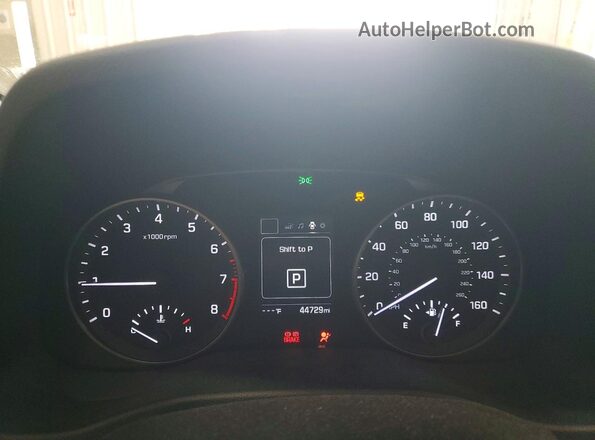 5NPD84LF3JH390386 2018 HYUNDAI ELANTRA Silver Vista del cuadro de instrumentos