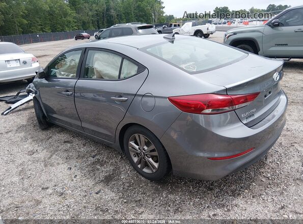 5NPD84LF3JH395135 2018 HYUNDAI ELANTRA Gray Задня ліва чверть