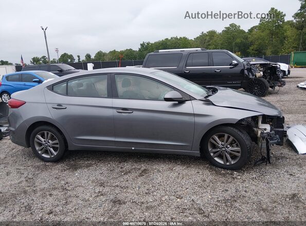 5NPD84LF3JH395135 2018 HYUNDAI ELANTRA Gray Вид задньої частини салону