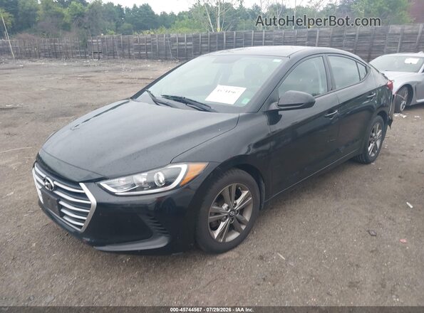 5NPD84LF3JH396219 2018 HYUNDAI ELANTRA Black Передня ліва чверть