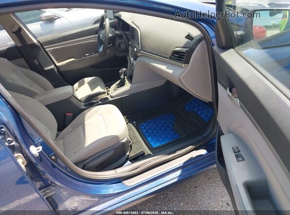 5NPD84LF3KH430984 2019 HYUNDAI ELANTRA Blue Вид салону спереду