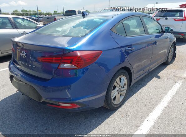 5NPD84LF3KH430984 2019 HYUNDAI ELANTRA Blue Задня права чверть