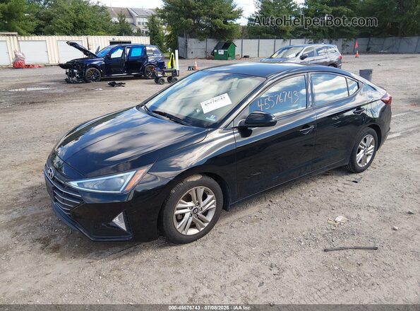 5NPD84LF3KH431228 2019 HYUNDAI ELANTRA Black Przód lewy