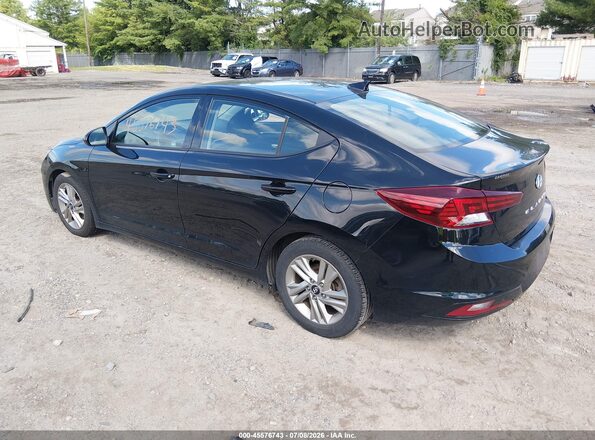 5NPD84LF3KH431228 2019 HYUNDAI ELANTRA Black Tył lewy