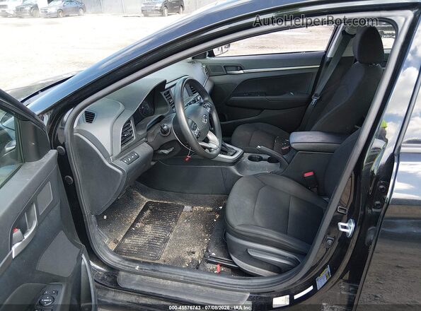 5NPD84LF3KH431228 2019 HYUNDAI ELANTRA Black Widok wnętrza z przodu