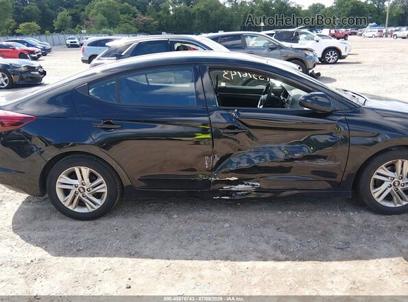 5NPD84LF3KH431228 2019 HYUNDAI ELANTRA Black Widok z przodu