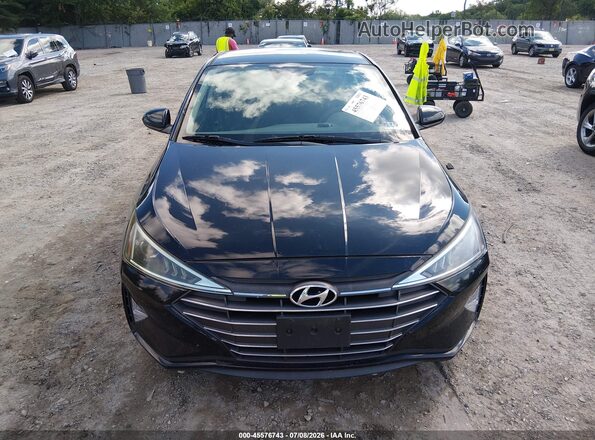 5NPD84LF3KH431228 2019 HYUNDAI ELANTRA Black Widok zestawu wskaźników